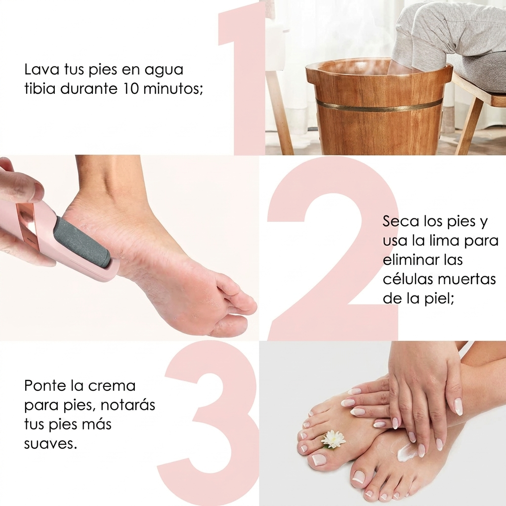 Removedor eléctrico de callosidades para pies