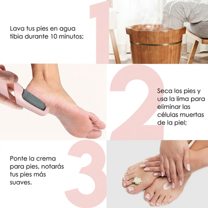 Removedor eléctrico de callosidades para pies